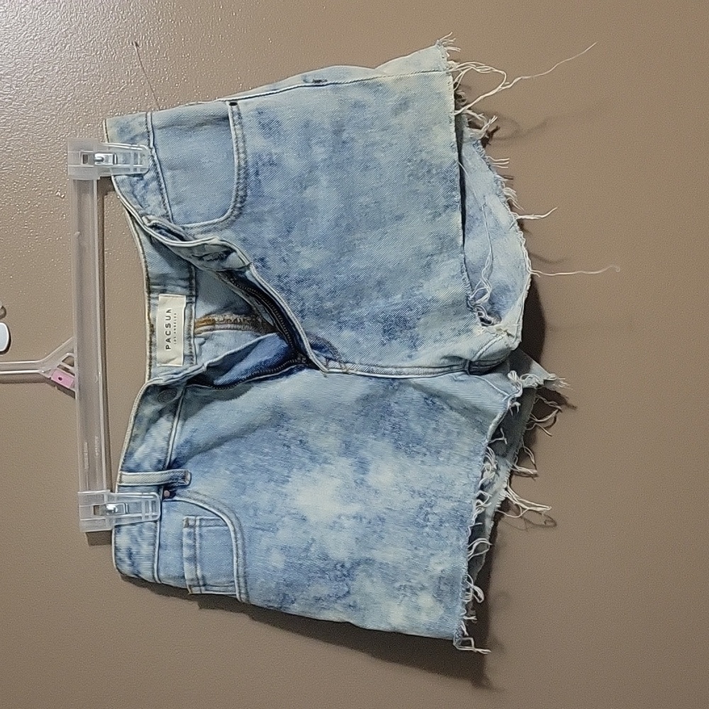 PacSun acidwash high rise shorts
